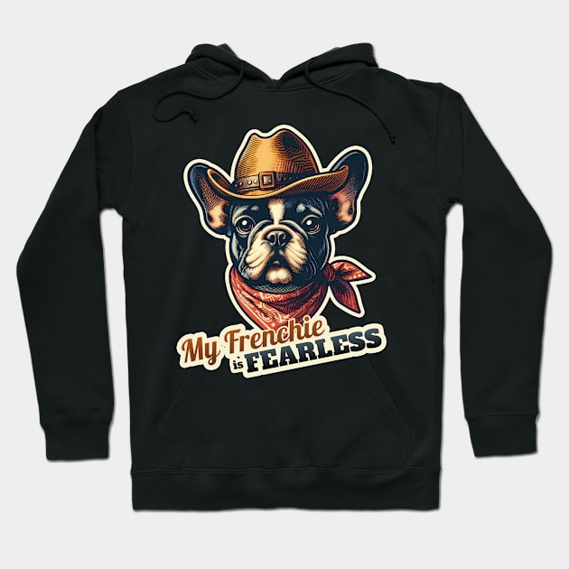 Cowboy french bulldog Hoodie by k9-tee